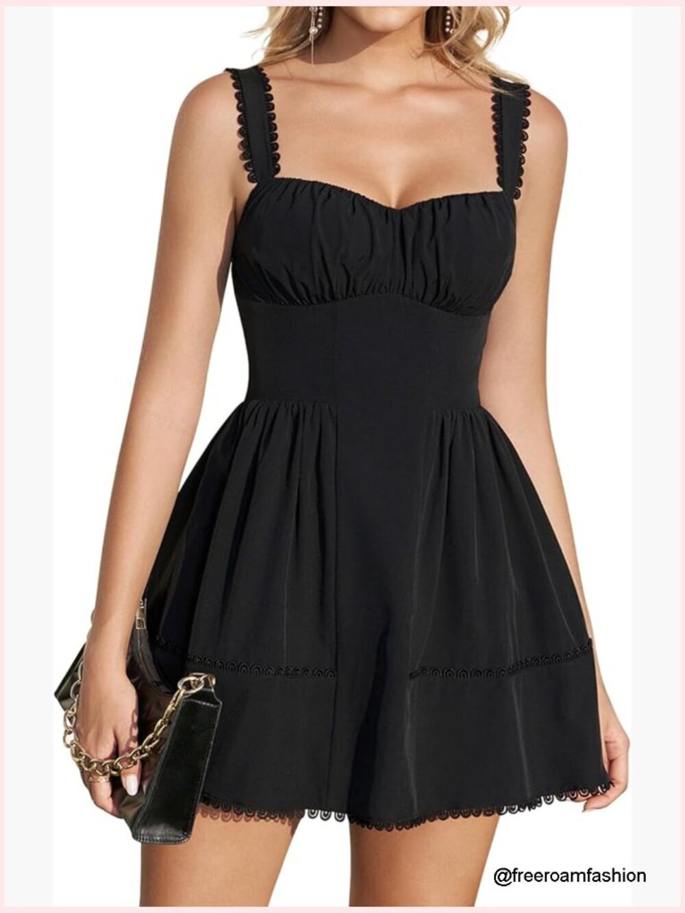 Lace Corset Mini Dress Floral A-Line Smocked Graduation Party